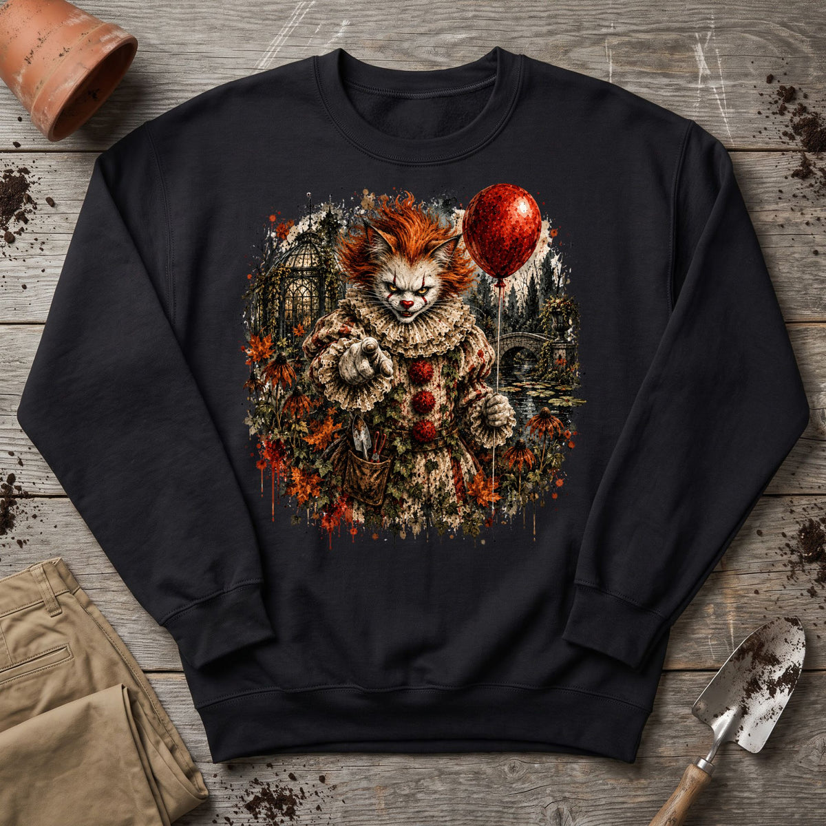 Nightmare Garden Cat Sweatshirt
