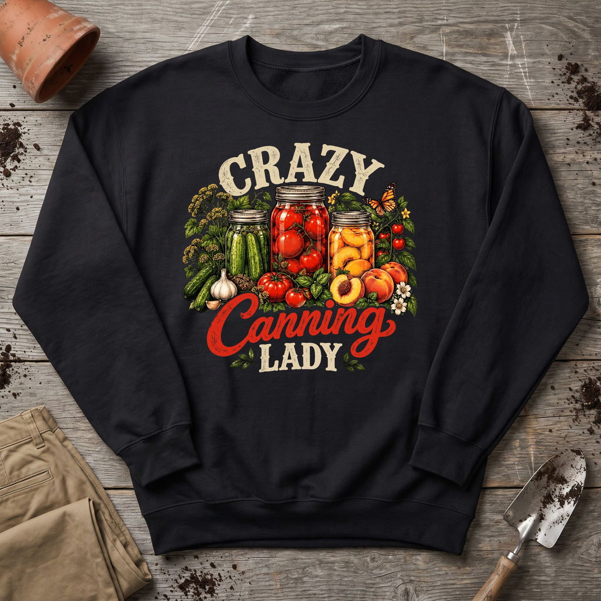 Crazy Canning Lady Sweatshirt