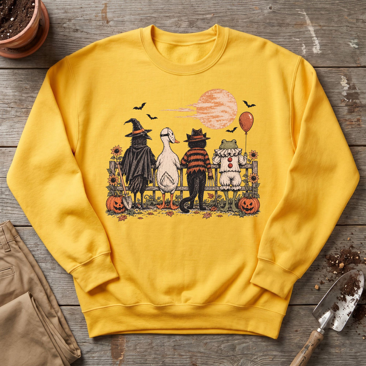Halloween Garden Crew Sweatshirt