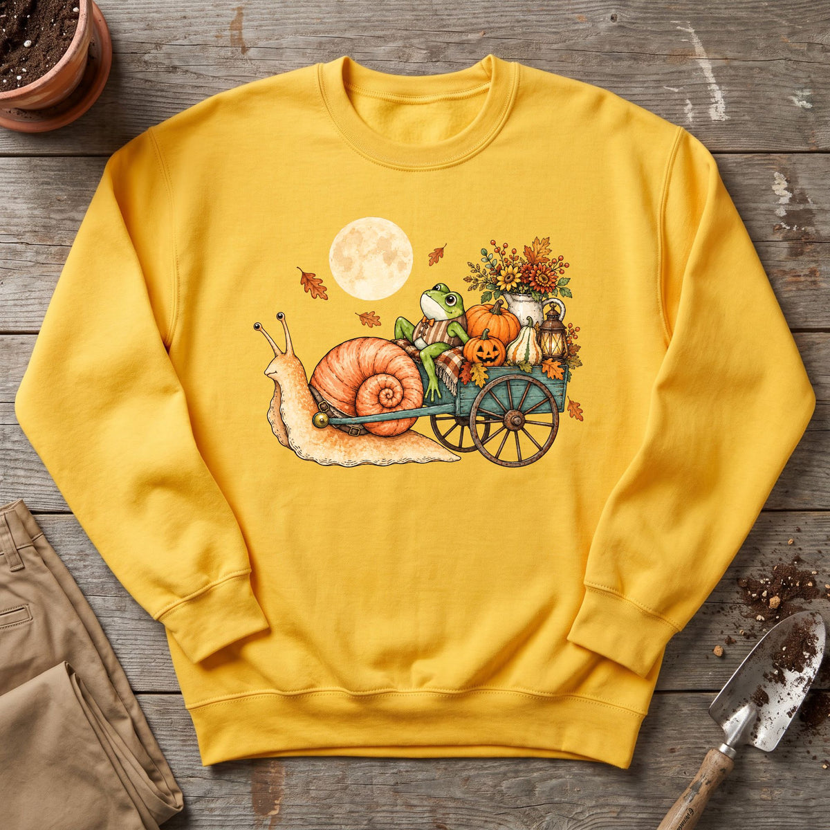 Moonlit Pumpkin Wagon Sweatshirt
