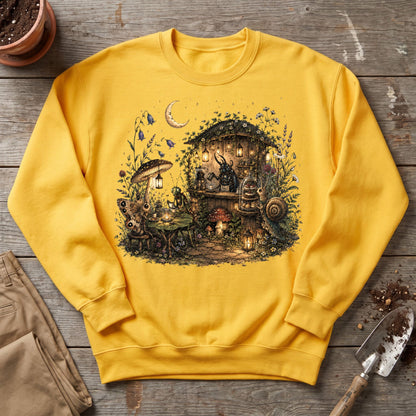 Moonlit Garden Café Sweatshirt