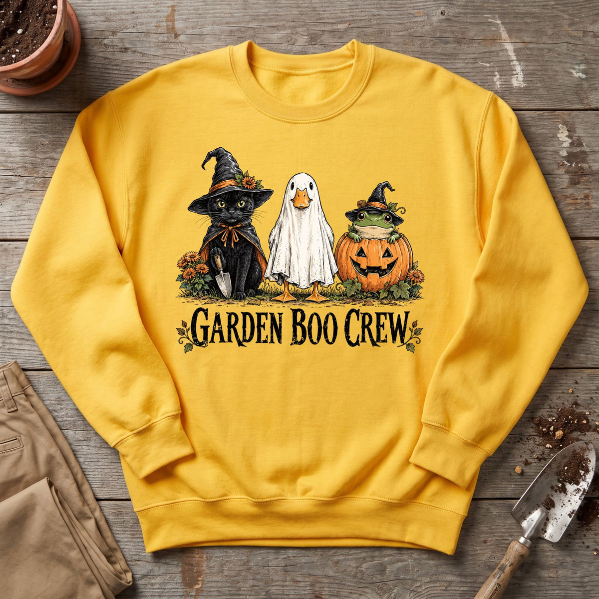 Garden Boo Crew Sweatshirt