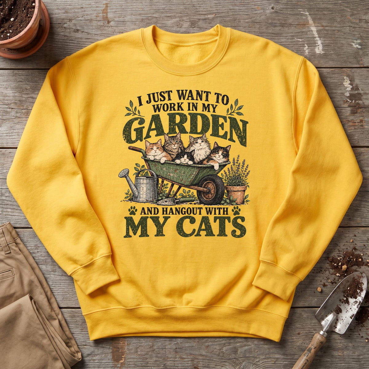 Garden Cat Life Sweatshirt