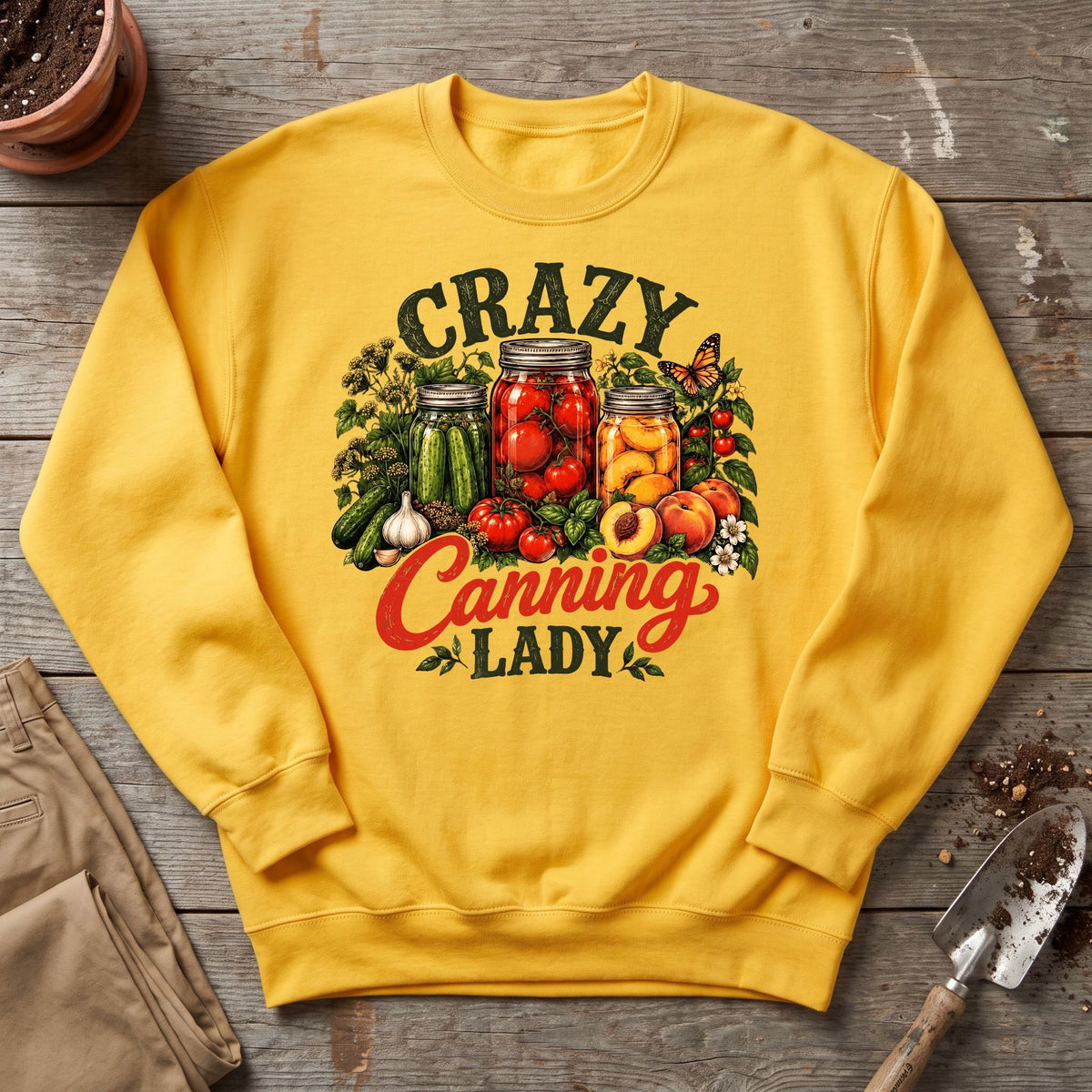 Crazy Canning Lady Sweatshirt