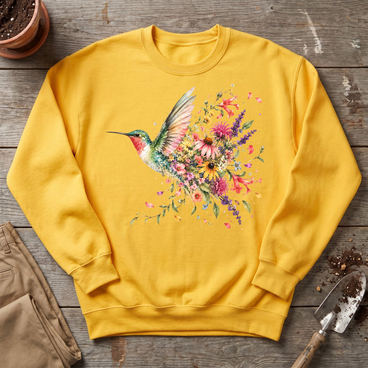 Hummingbird in Bloom Sweatshirt