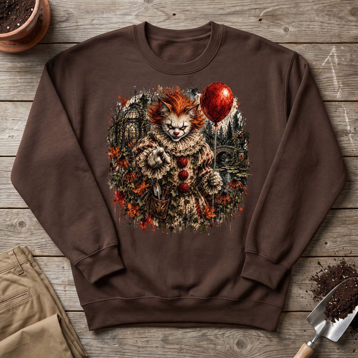 Nightmare Garden Cat Sweatshirt