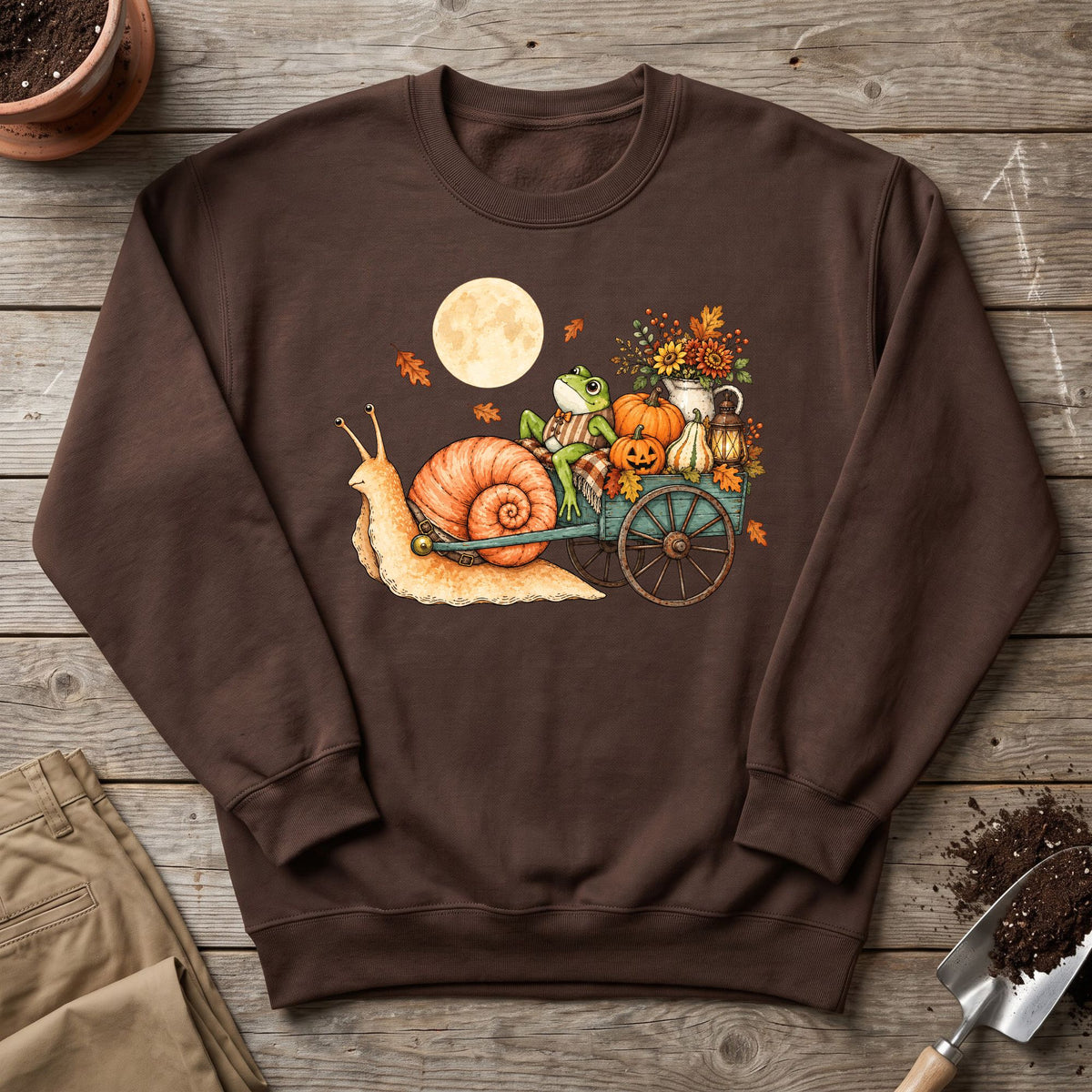 Moonlit Pumpkin Wagon Sweatshirt
