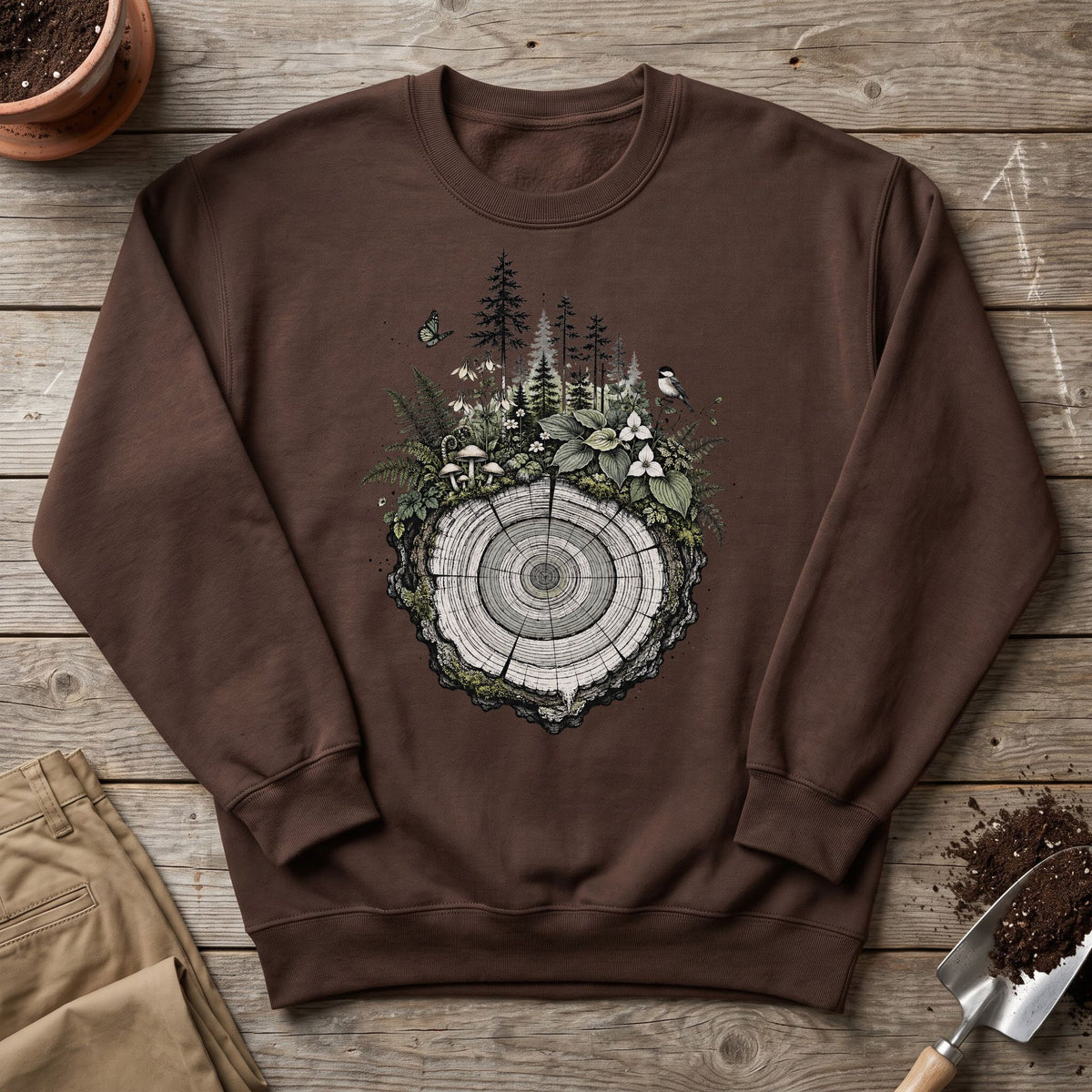 Forest Growth Rings Sweatshirt