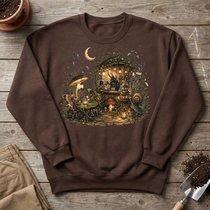 Moonlit Garden Café Sweatshirt