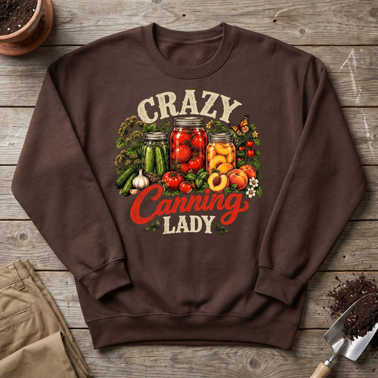 Crazy Canning Lady Sweatshirt