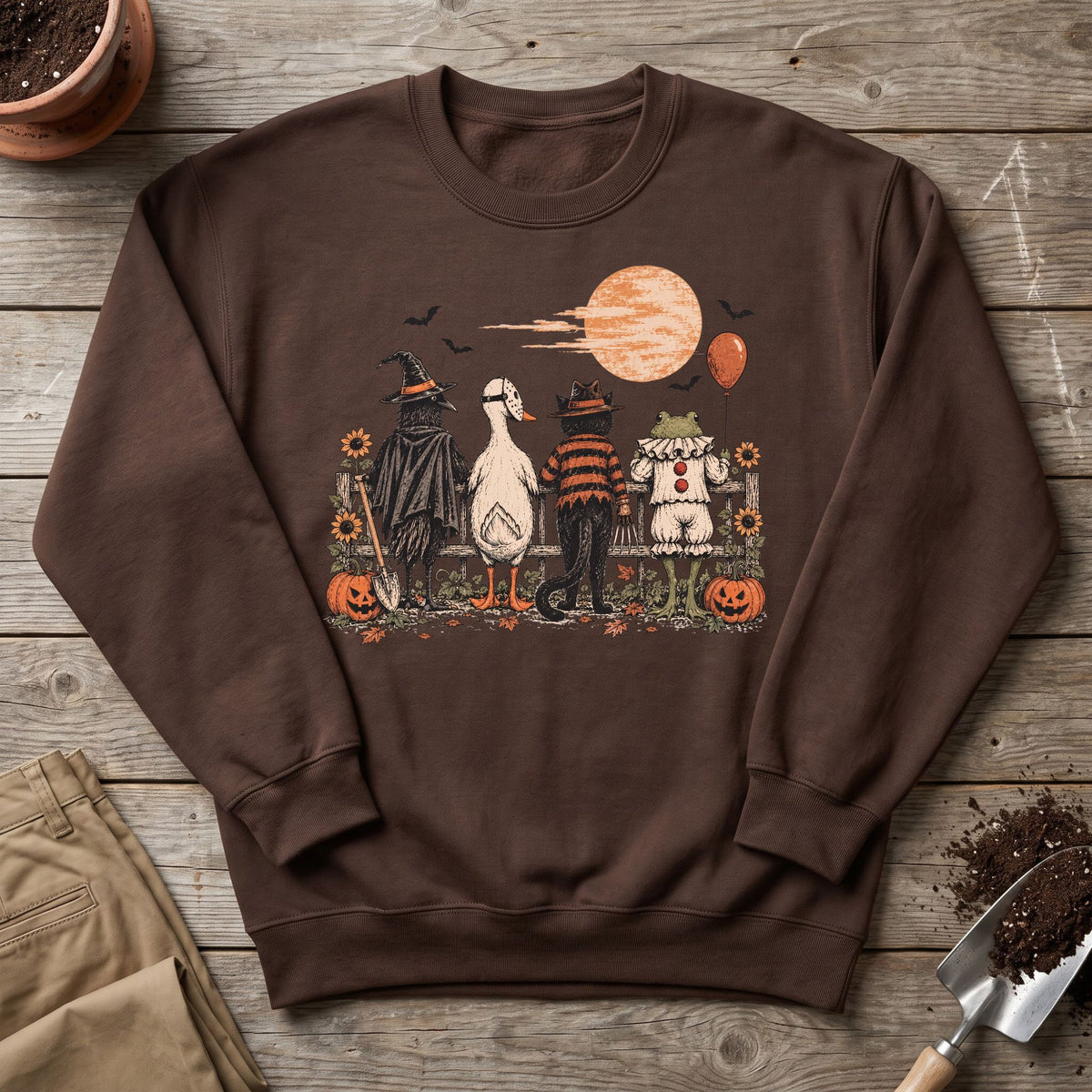 Halloween Garden Crew Sweatshirt