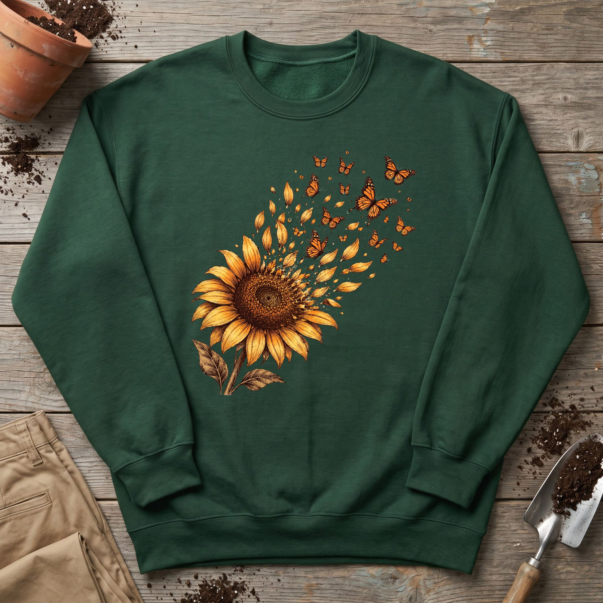 Monarch Sunflower Sweatshirt