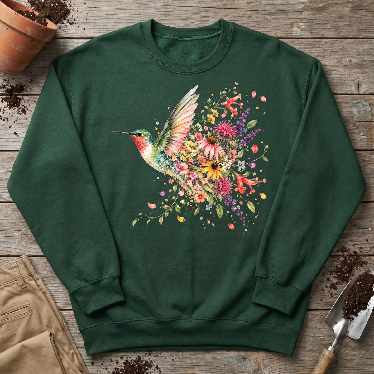 Hummingbird in Bloom Sweatshirt