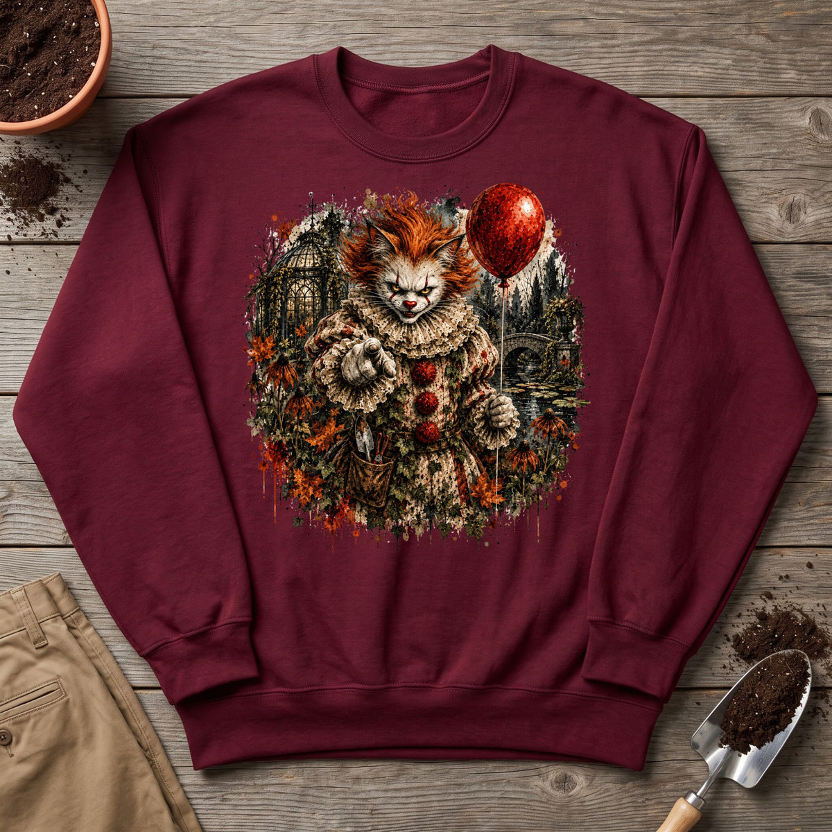 Nightmare Garden Cat Sweatshirt
