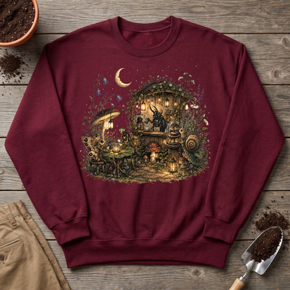 Moonlit Garden Café Sweatshirt