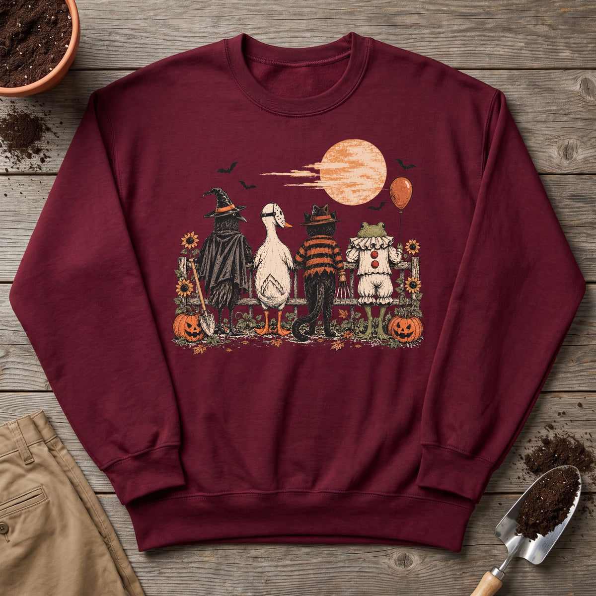 Halloween Garden Crew Sweatshirt