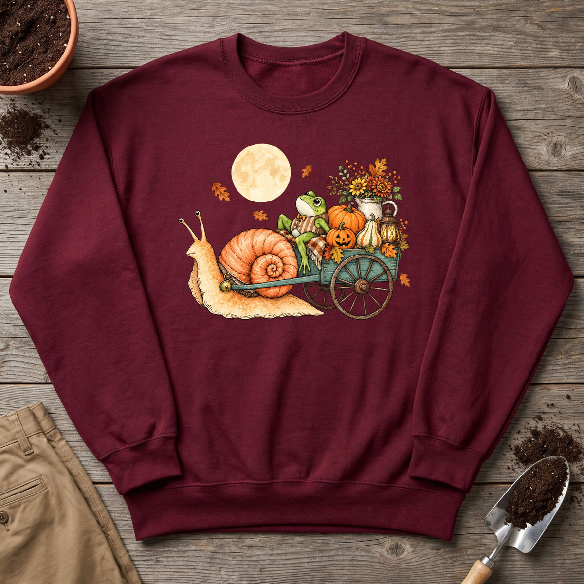 Moonlit Pumpkin Wagon Sweatshirt