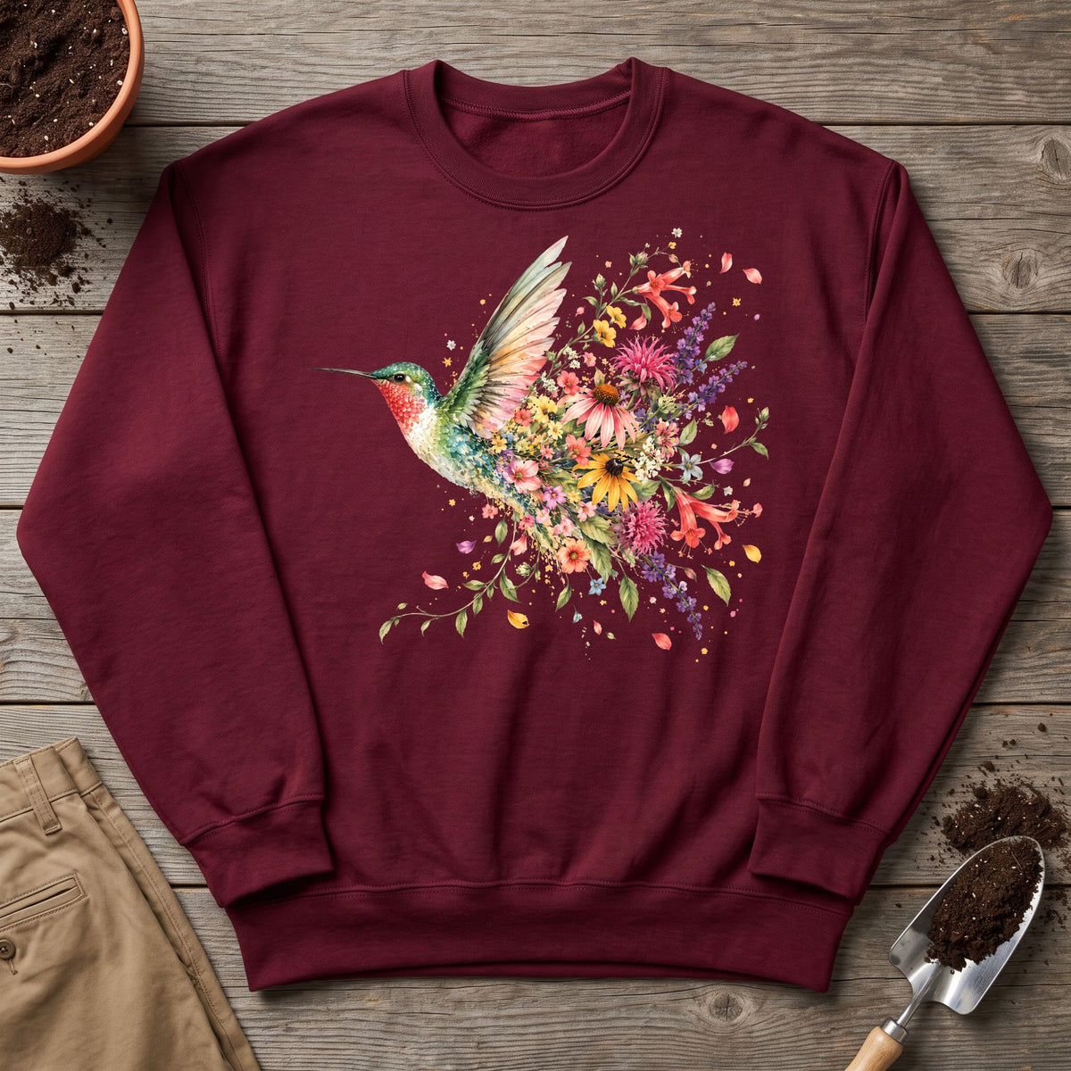 Hummingbird in Bloom Sweatshirt