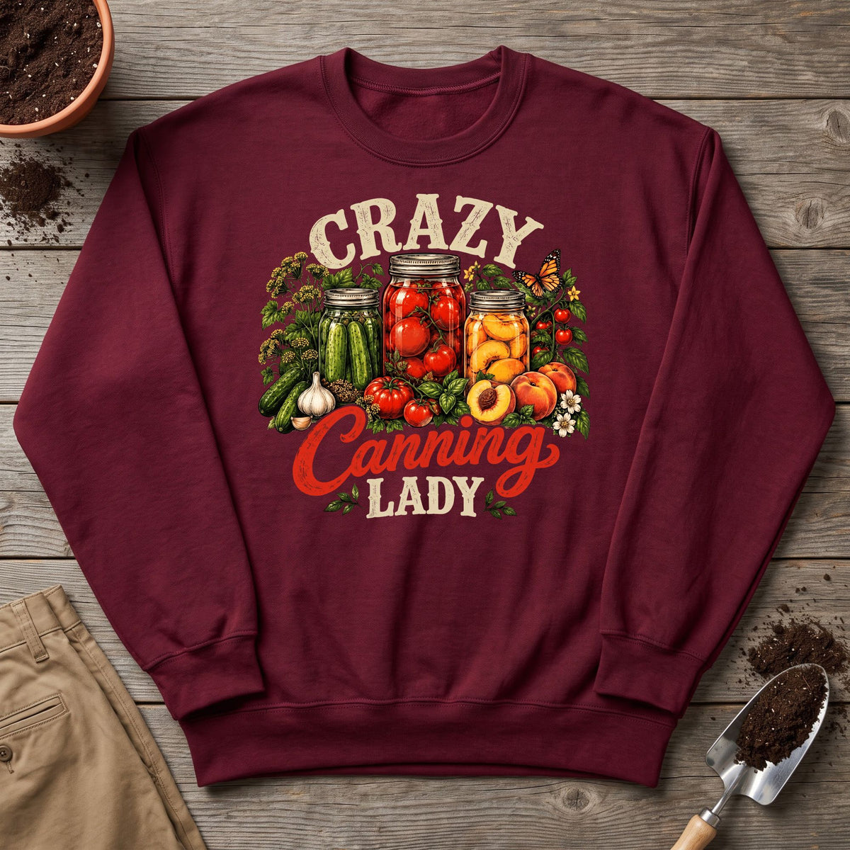 Crazy Canning Lady Sweatshirt