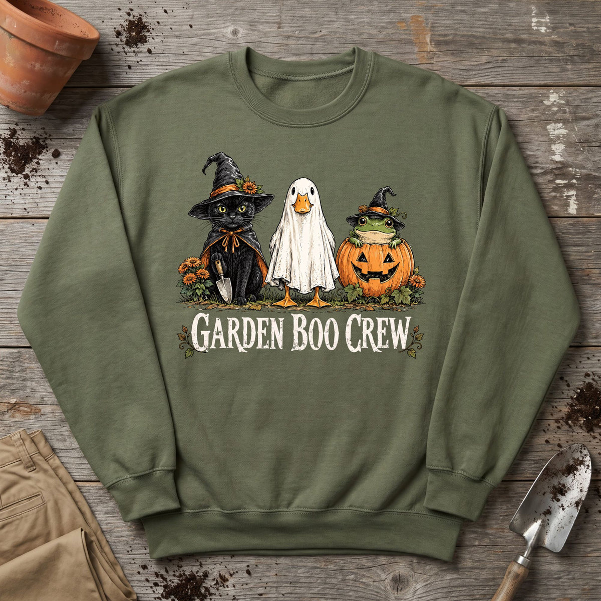 Garden Boo Crew Sweatshirt