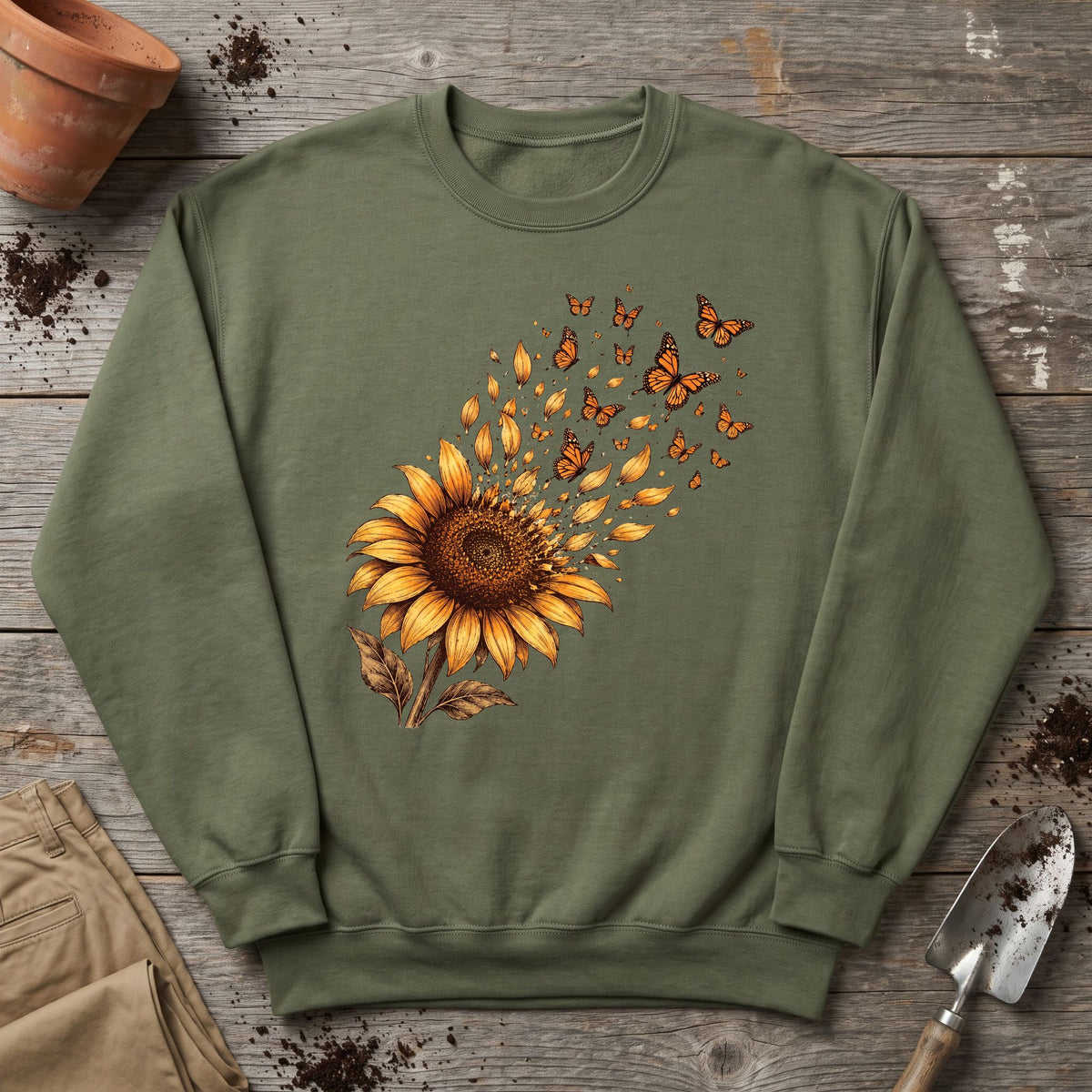Monarch Sunflower Sweatshirt