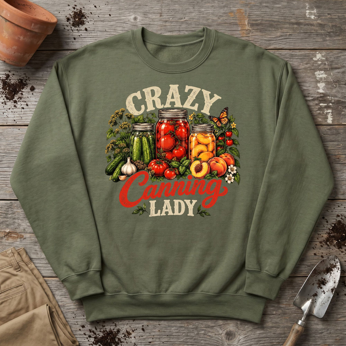 Crazy Canning Lady Sweatshirt