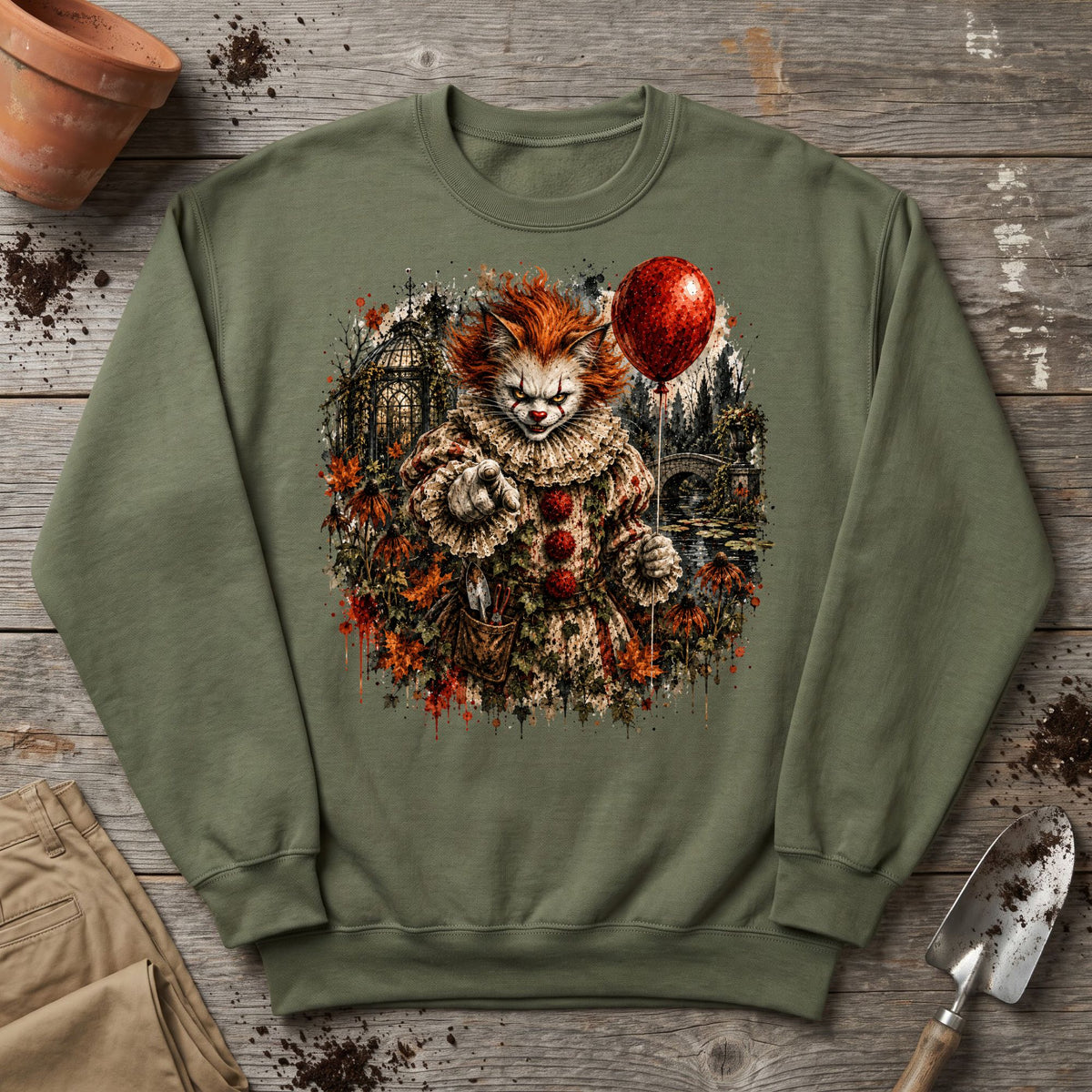 Nightmare Garden Cat Sweatshirt