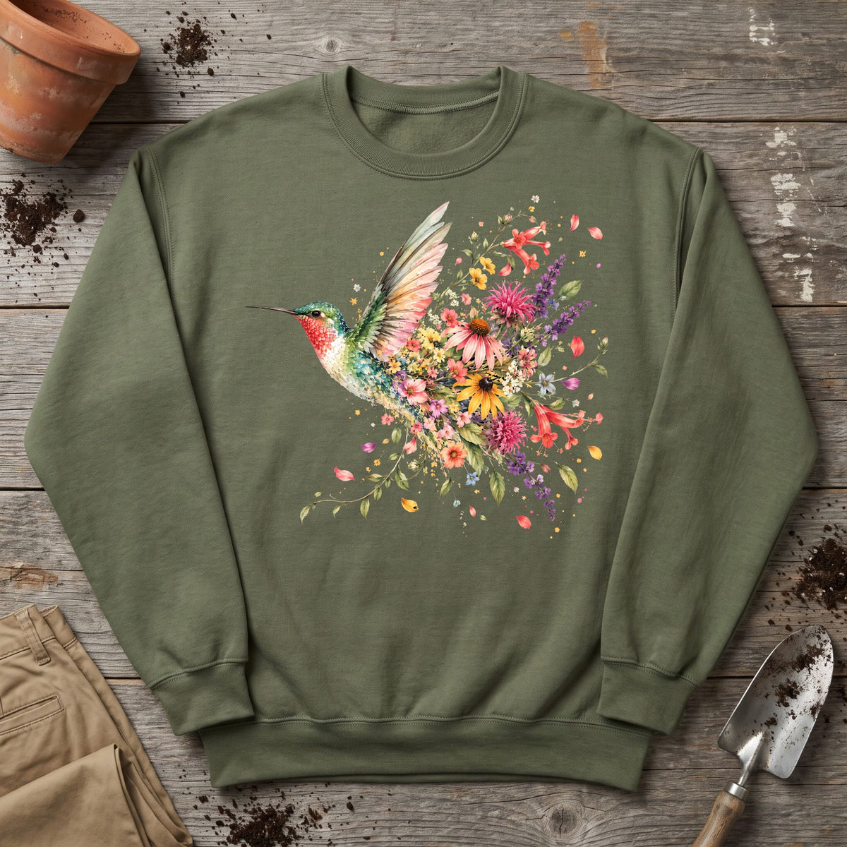 Hummingbird in Bloom Sweatshirt