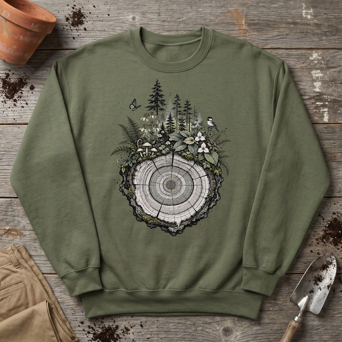Forest Growth Rings Sweatshirt