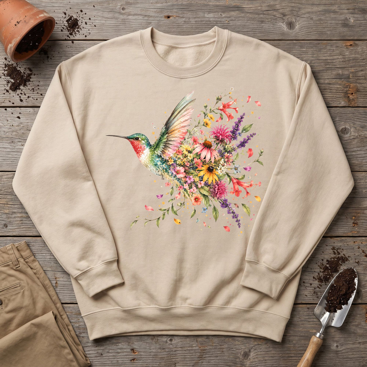 Hummingbird in Bloom Sweatshirt
