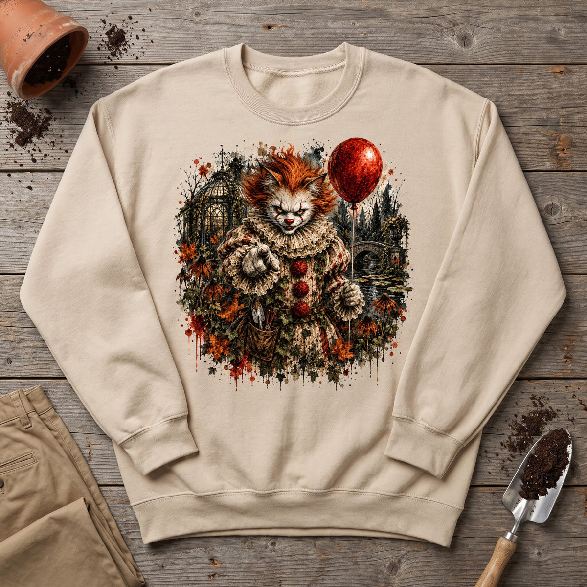 Nightmare Garden Cat Sweatshirt