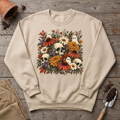 Ghostly Garden Blooms Sweatshirt