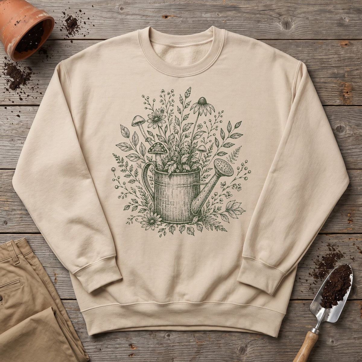 Botanical Watering Can Sweatshirt