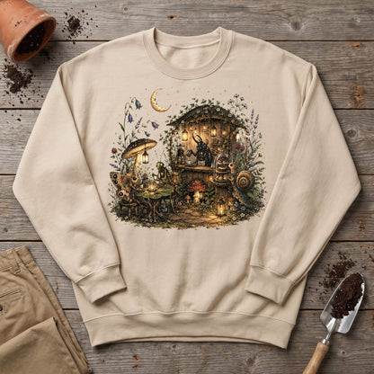 Moonlit Garden Café Sweatshirt