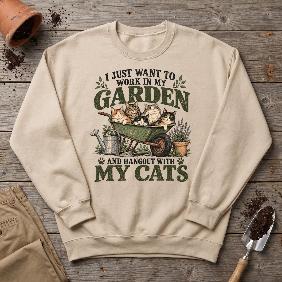 Garden Cat Life Sweatshirt