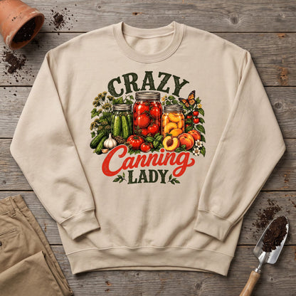 Crazy Canning Lady Sweatshirt