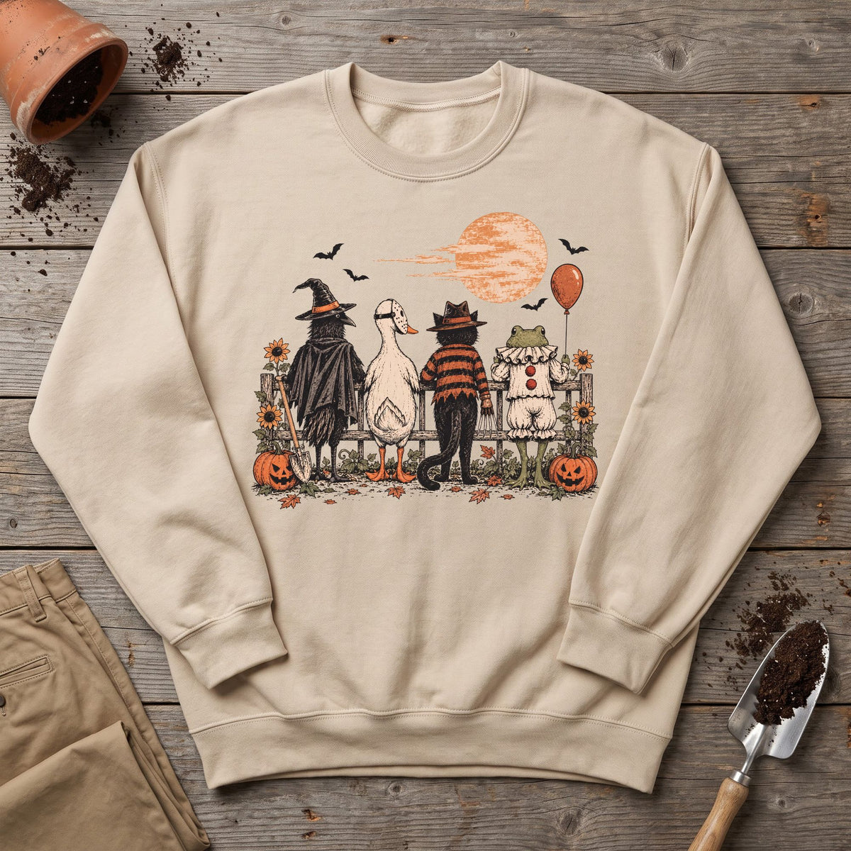 Halloween Garden Crew Sweatshirt