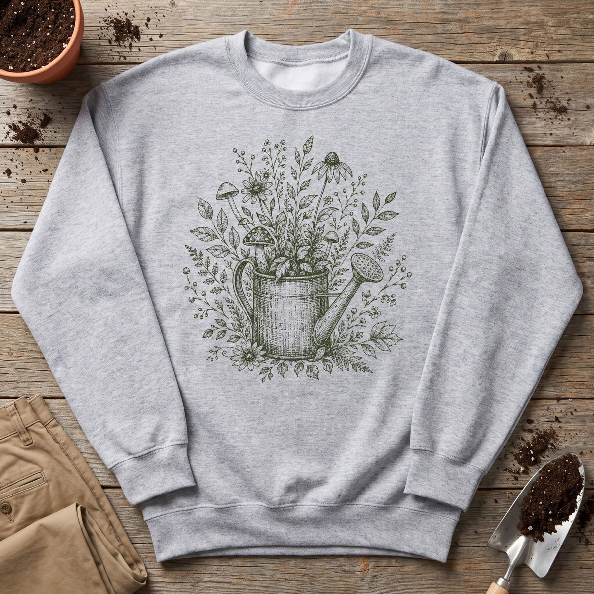 Botanical Watering Can Sweatshirt