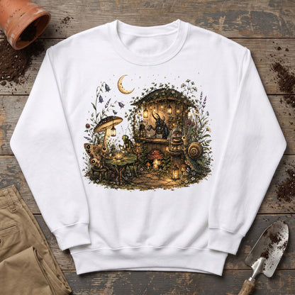 Moonlit Garden Café Sweatshirt