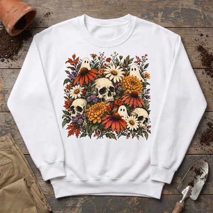 Ghostly Garden Blooms Sweatshirt