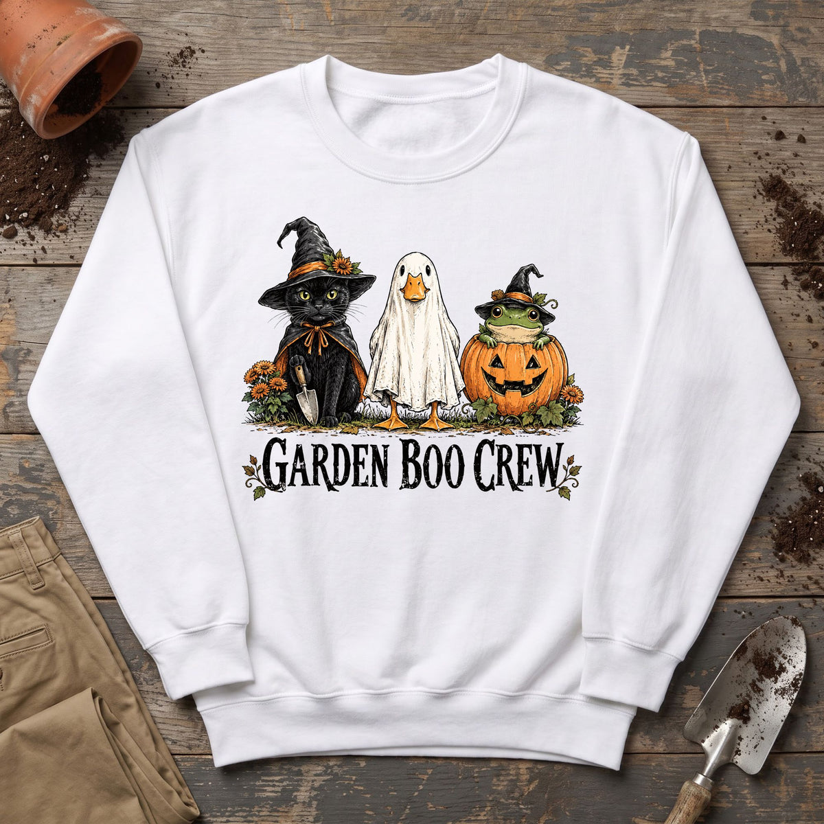 Garden Boo Crew Sweatshirt