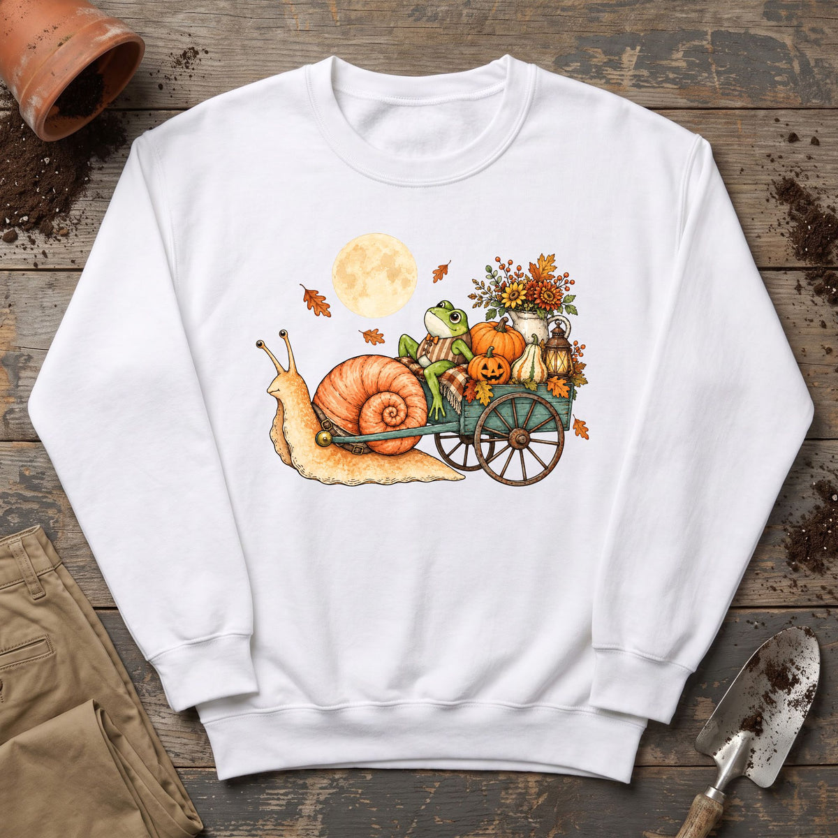 Moonlit Pumpkin Wagon Sweatshirt