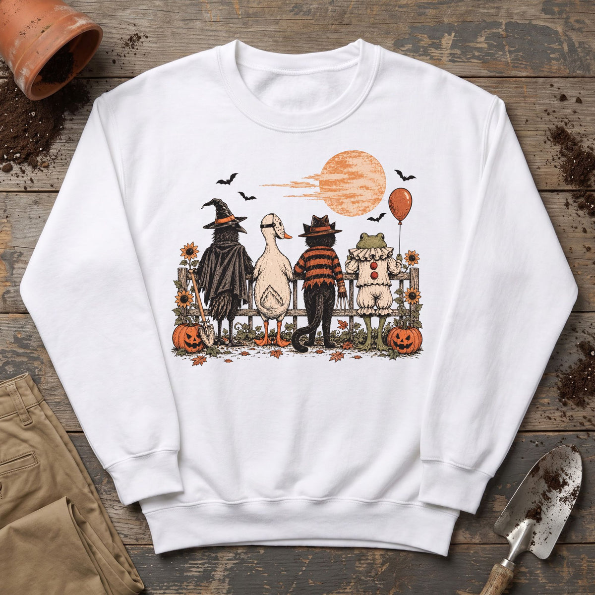 Halloween Garden Crew Sweatshirt