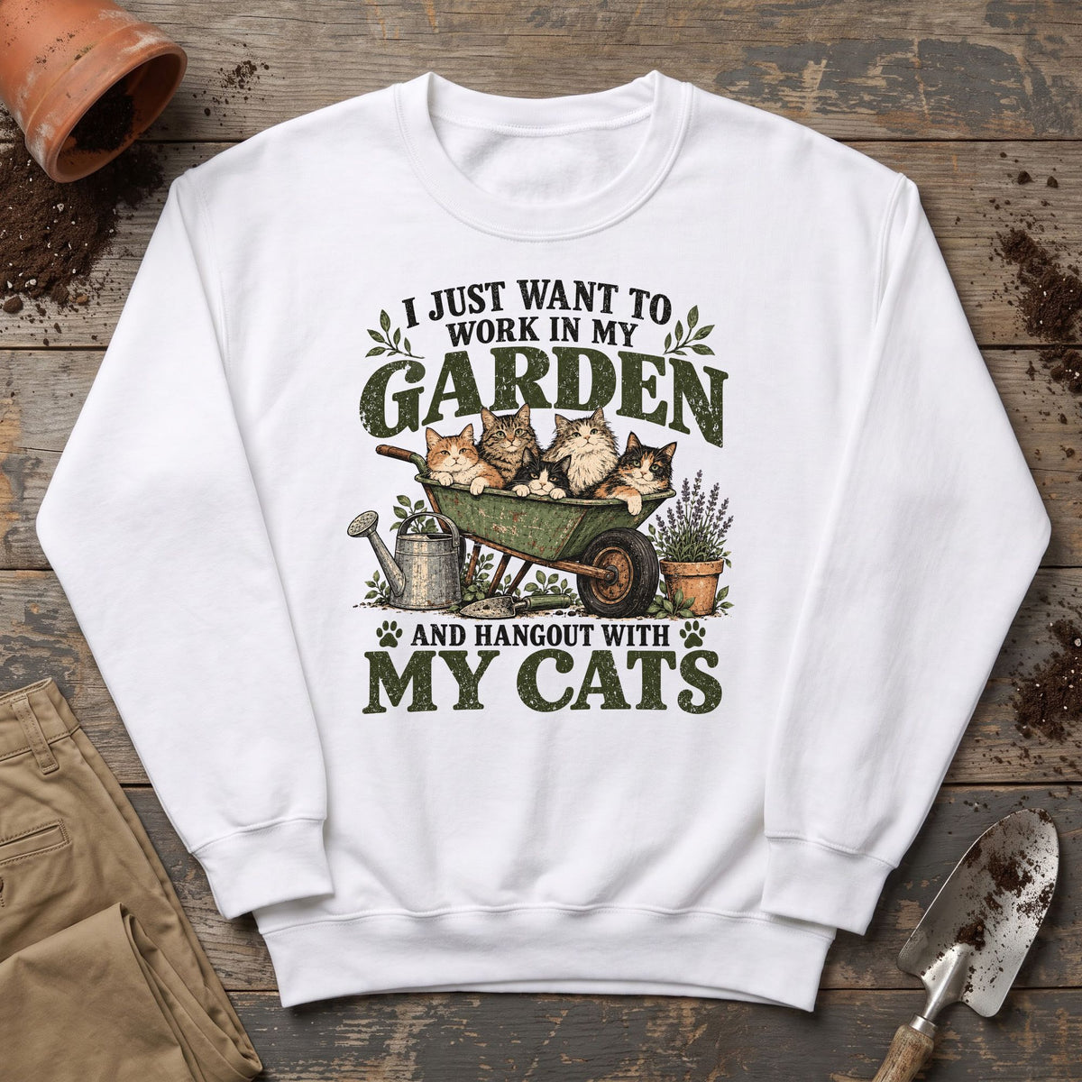 Garden Cat Life Sweatshirt