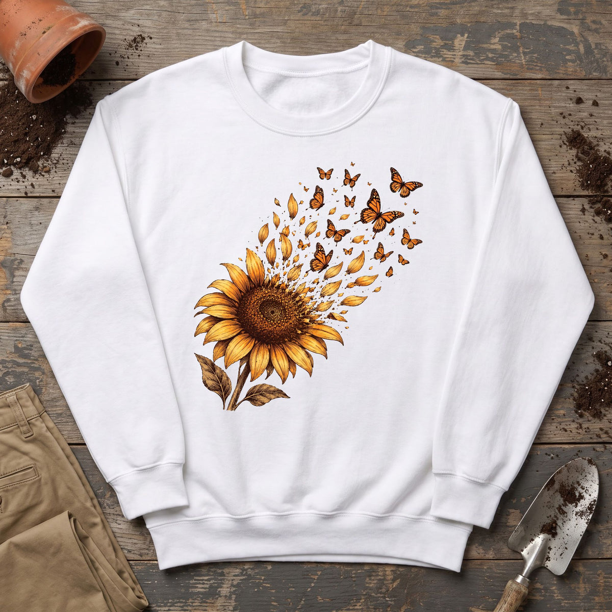 Monarch Sunflower Sweatshirt