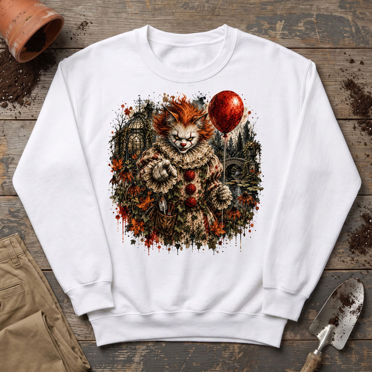Nightmare Garden Cat Sweatshirt