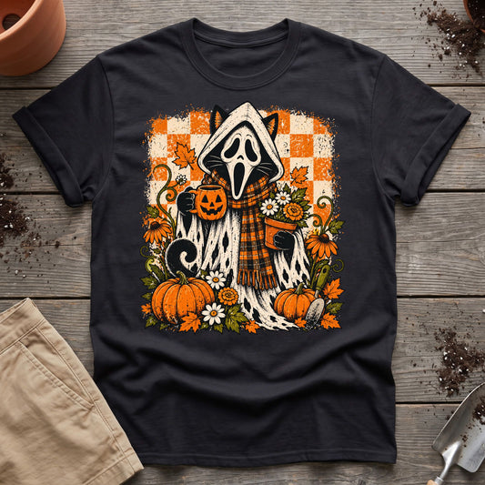 Spooky Garden Cat T-Shirt