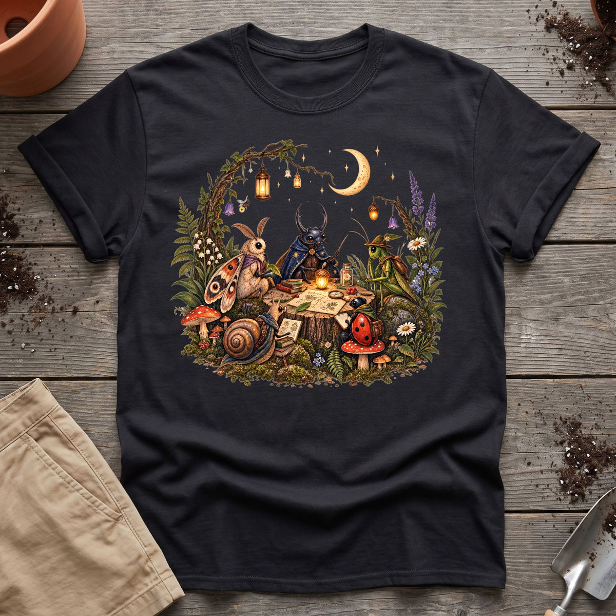 Moonlit Bug Council T-Shirt
