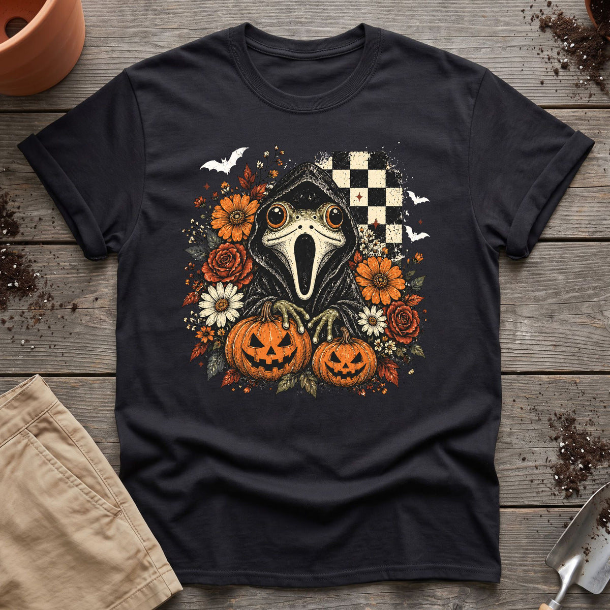 Spooky Frog Patch T-Shirt