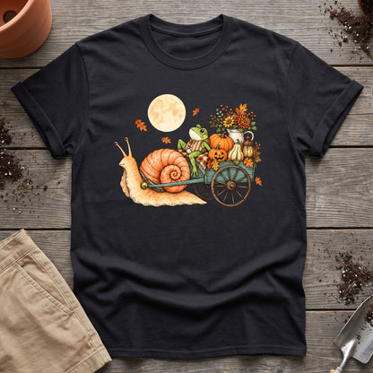 Moonlit Pumpkin Wagon T-Shirt